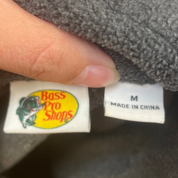 Bass Pro Shop Mens Medium Polyester Full Zip Drawstring Waist Long Sleeve Jacket - Picture 5 of 5